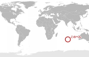 アムステルダム島の地図